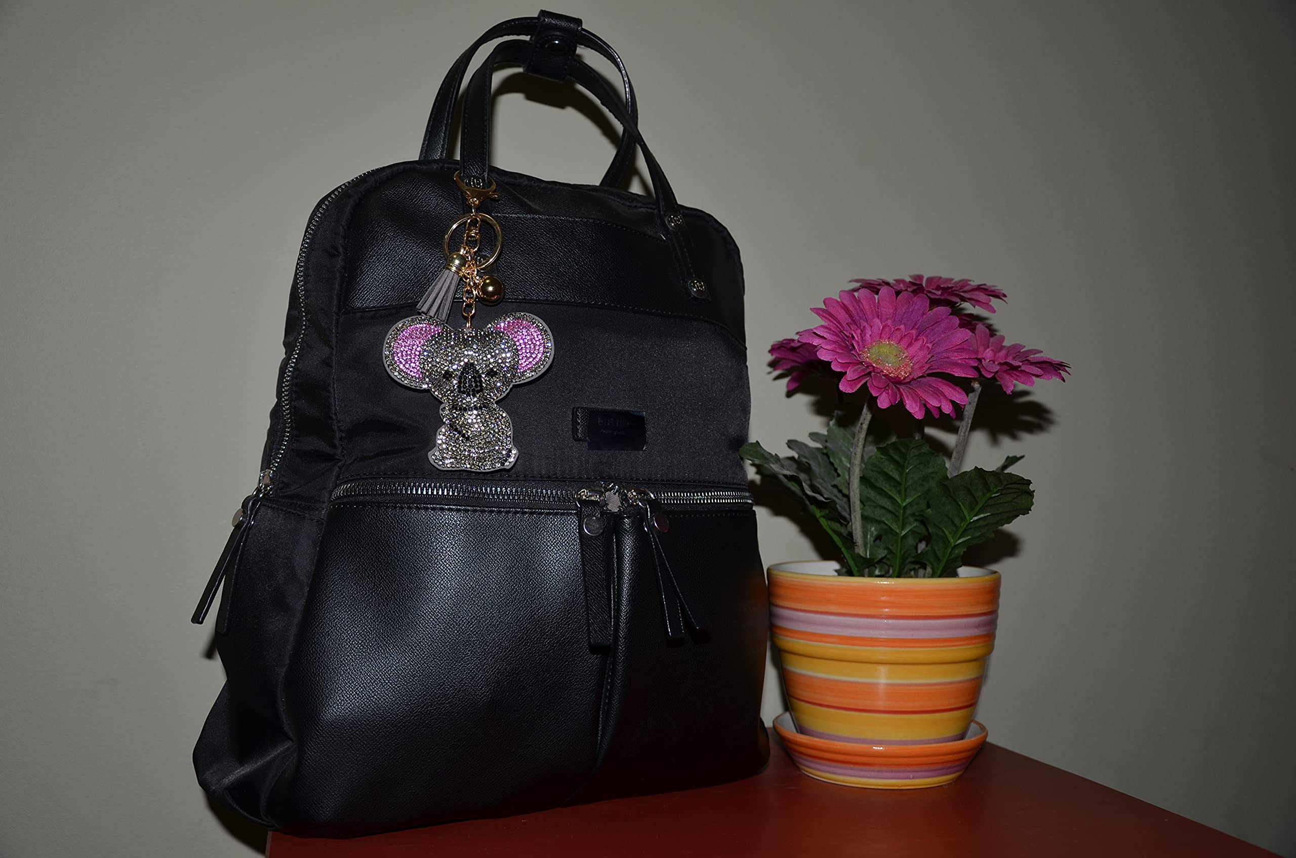 Sparkling Rhinestone Keychain - Elegant Bling Purse Charm & Backpack Accessory | Crystal Key Fob for Handbags, Wallets & Luggage | Perfect Gift for Women & Girls
