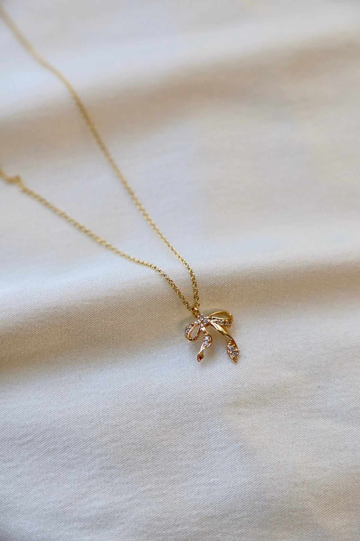 CZ Bow Necklace - Elegant Cubic Zirconia Jewelry for Women | Perfect for Parties, Weddings & Everyday Wear