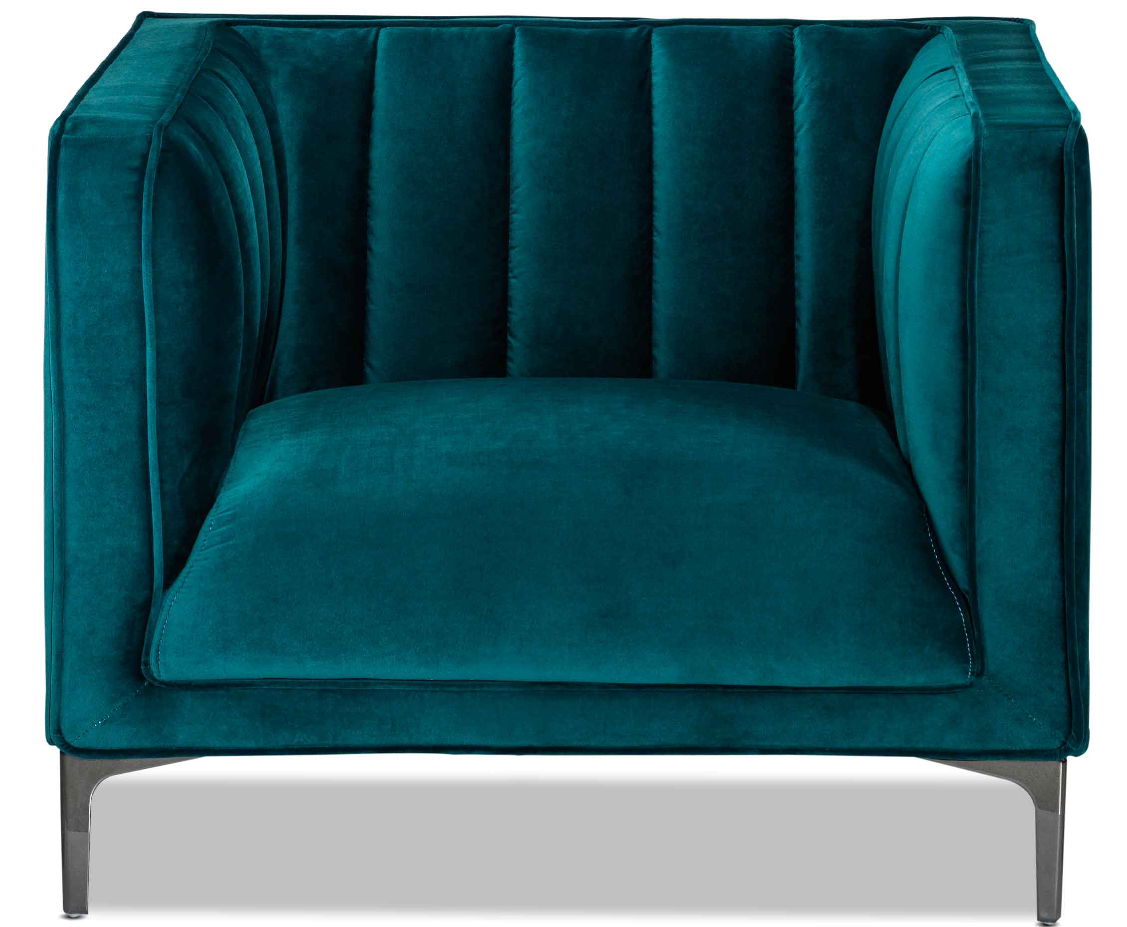 Celina Chair - Modern Green Accent Chair for Living Room, Bedroom & Office - Comfortable Upholstered Lounge Chair with Sturdy Frame