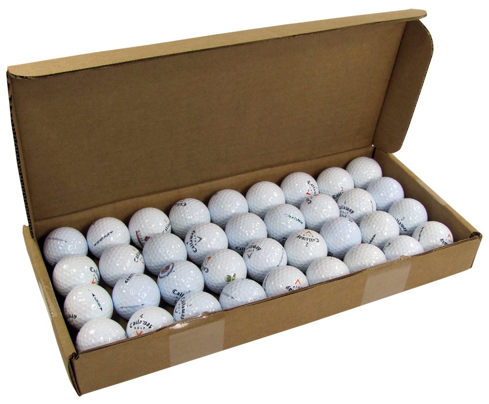 Premium Callaway Recycled Golf Balls 36-Pack - Near Mint Condition | Assorted Models for Practice & Game Play | Perfect for Driving Range, Course Training & Casual Golfing