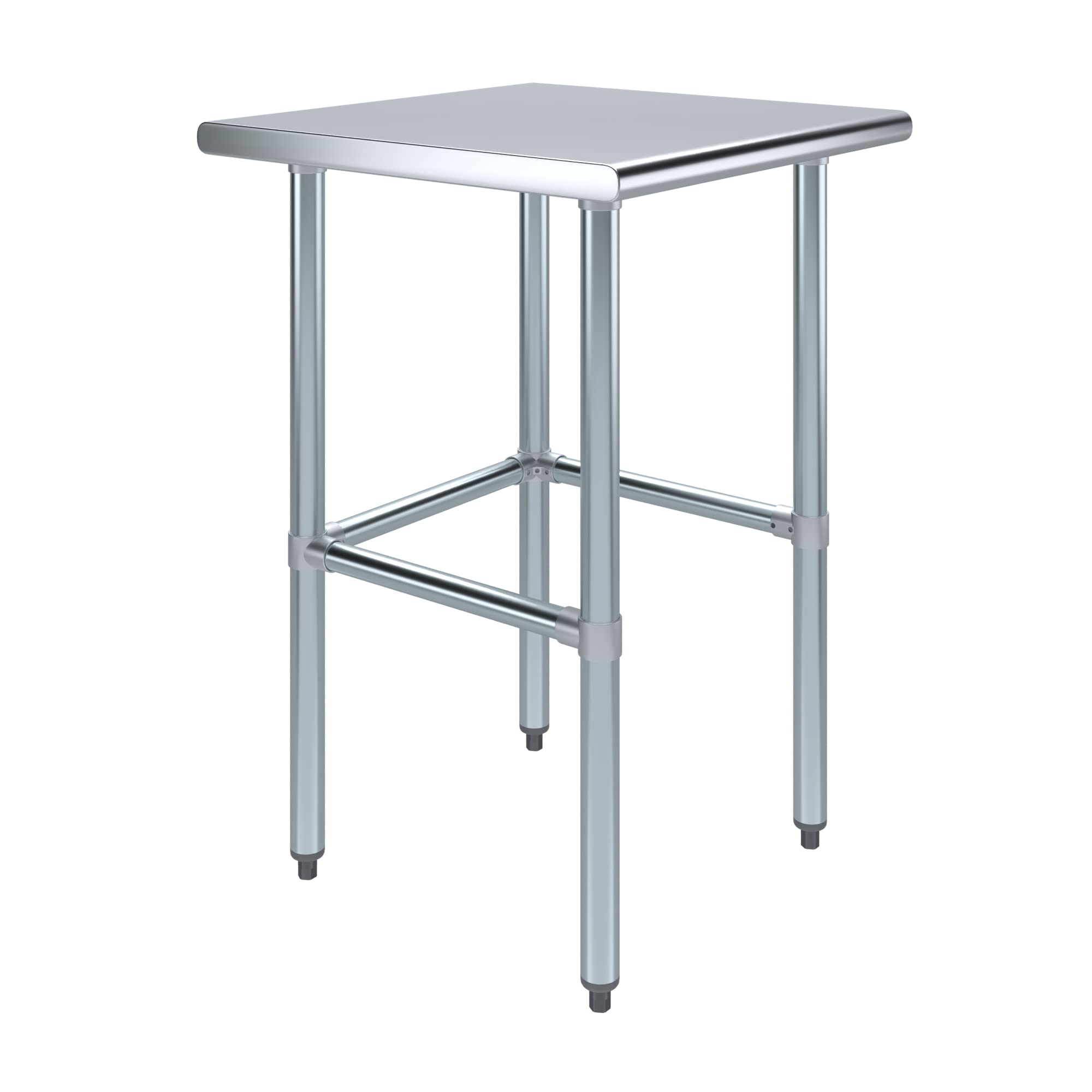 AmGood Stainless Steel Work Table with Open Base - 24