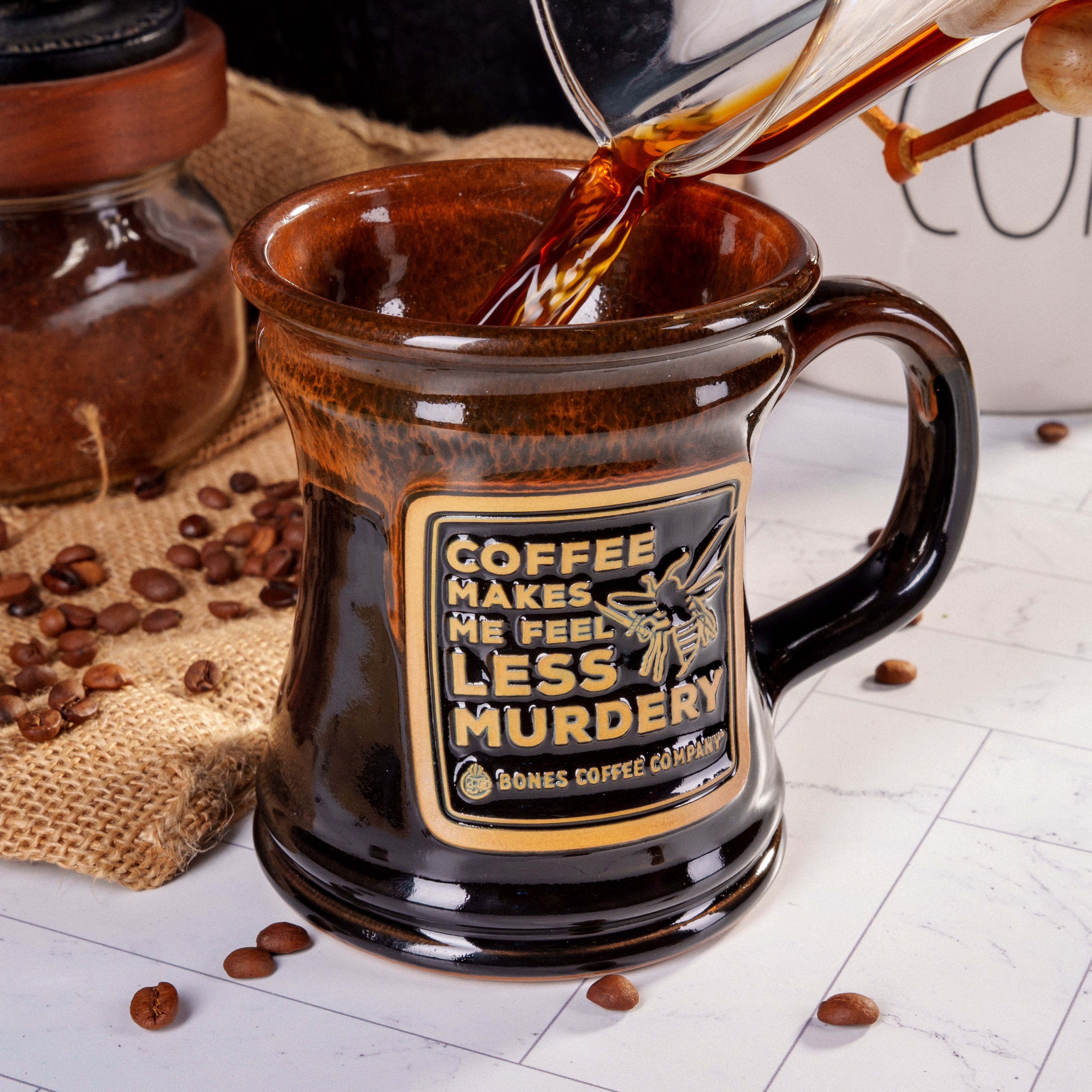 Handcrafted Murder Hornet Ceramic Mug - Unique Insect-Themed Coffee Cup for Home, Office & Gifts - Perfect for Tea, Coffee & Hot Beverages