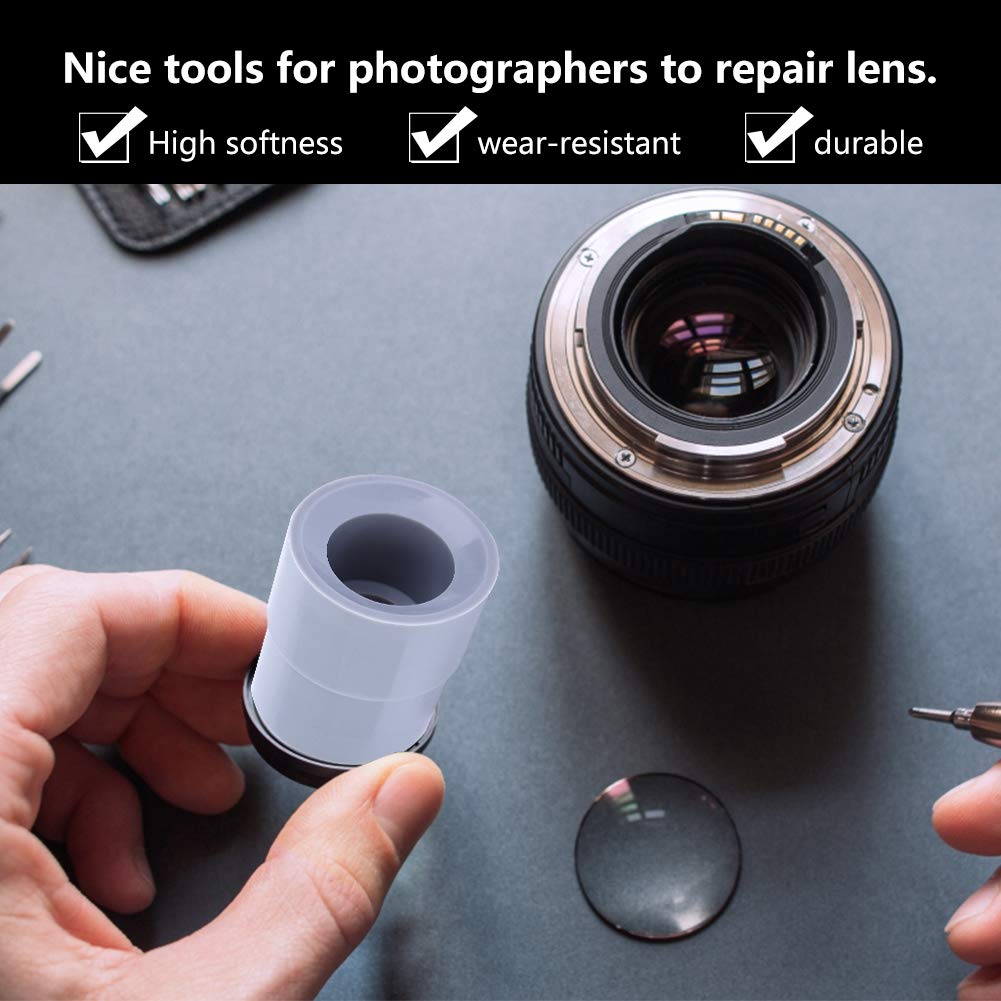 Professional 9-Piece DSLR Camera Lens Repair Tool Kit - Universal 8-83mm Lens Removal Rubber Rings & Calibration Tool for Nikon, Canon, Sony | Perfect for Camera Maintenance, Lens Cleaning & Professional Photography Accessories