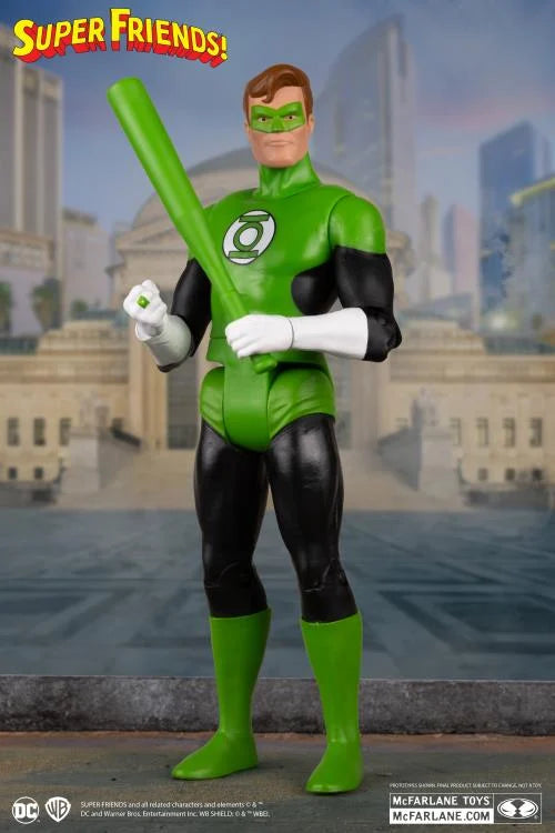 DC Comics Super Friends Retro Green Lantern Action Figure - 6-Inch Collectible Toy for Fans & Display - Perfect for Home Decor, Gifts, and Comic Book Collections