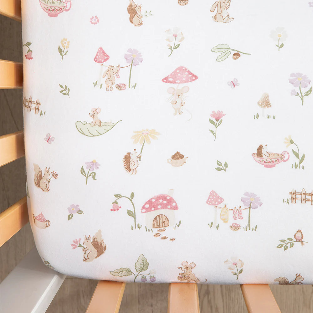 Whimsical Wonderland Cotton Fitted Crib Sheets 2-Pack - Soft Baby Bedding for Nursery, Daycare & Travel