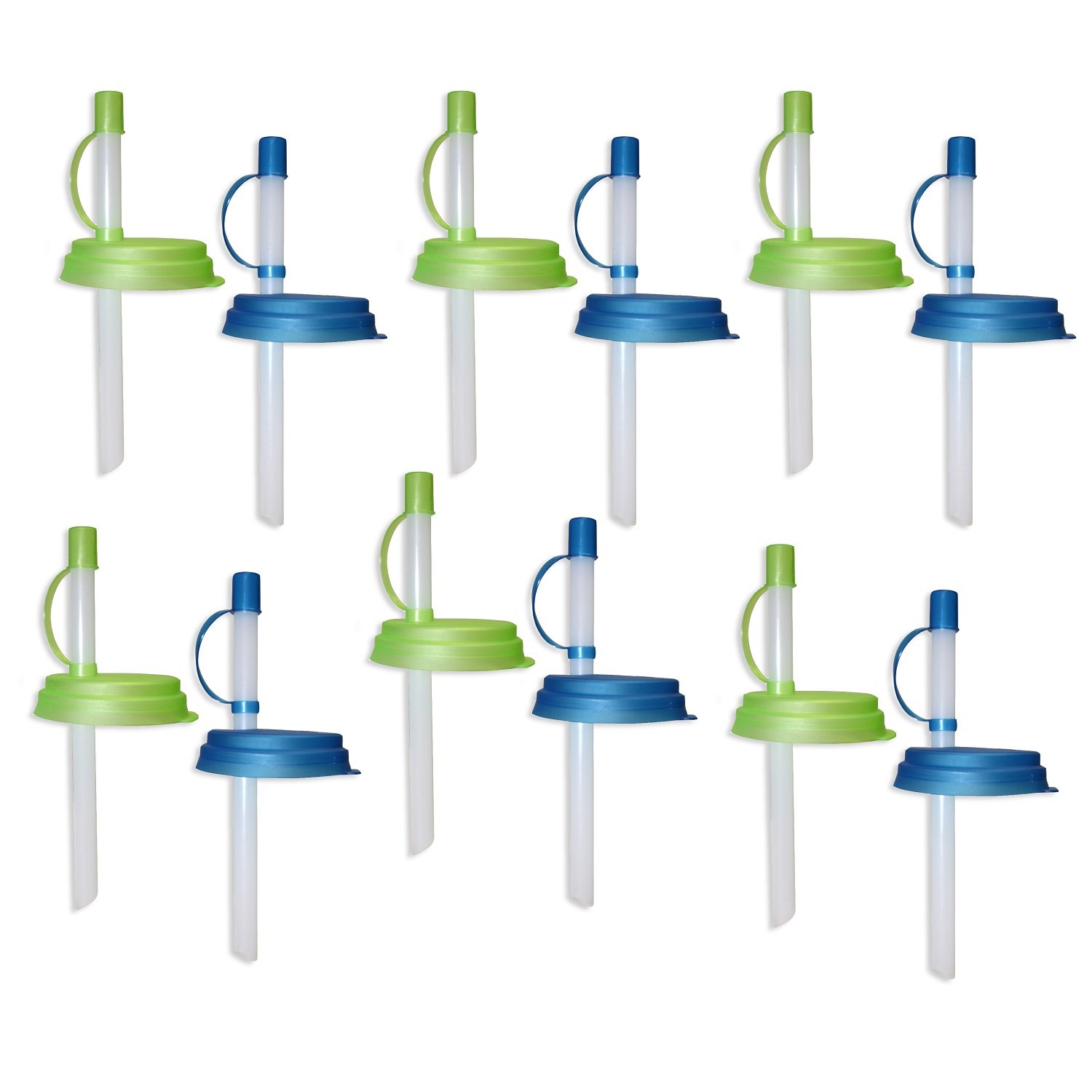 Jokari 12 Pack Sip and Seal Reusable Straws for Canned Drinks - Perfect for Soda, Beer & Iced Coffee at Home, Office or Outdoor Parties