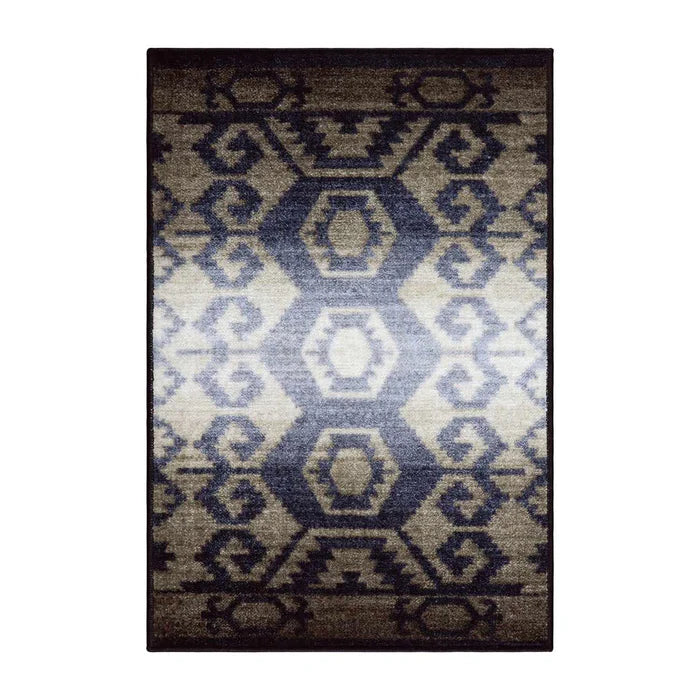 Handwoven Catori Rustic Aztec Southwestern Area Rug - Boho Chic Living Room Decor, Bedroom Carpet for Cozy Home & Office Spaces