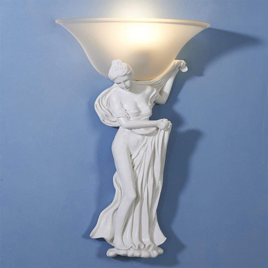 Modern LED Wall Lamps - Art Goddess Sculpture Creative Wall Light for Living Room, Bedroom & Bedside | Energy-Efficient Home Decor Lighting Fixture | Perfect for Ambient Lighting, Accent Wall Decor & Bedside Reading