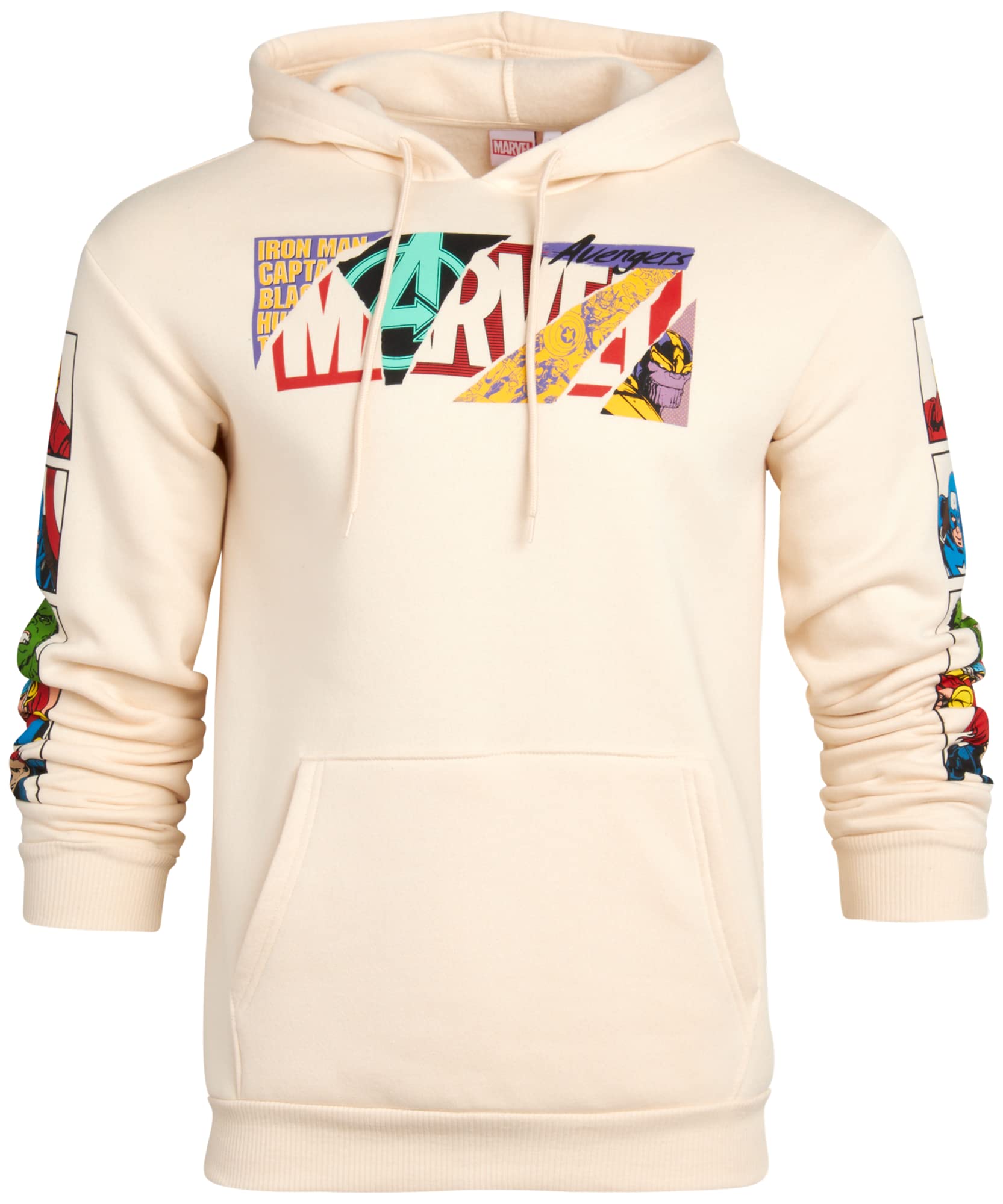 Marvel Avengers Fleece Hoodie for Men - Captain America, Hulk, Iron Man, Spider-Man, Venom - Superhero Sweatshirt for Casual Wear & Cosplay