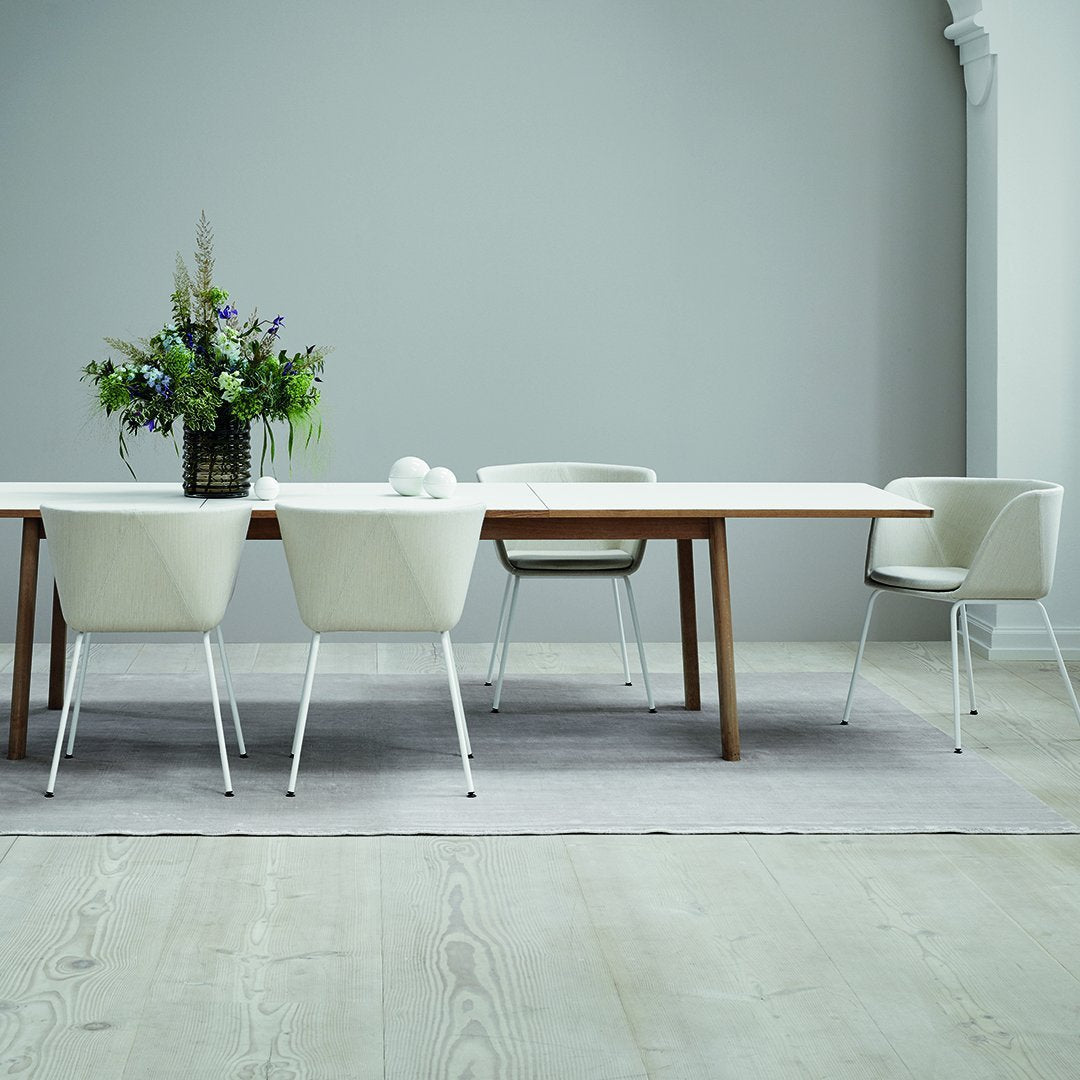 Ana Modern Dining Table - Solid Wood Kitchen Table for 6 - Perfect for Family Dinners & Entertaining Guests