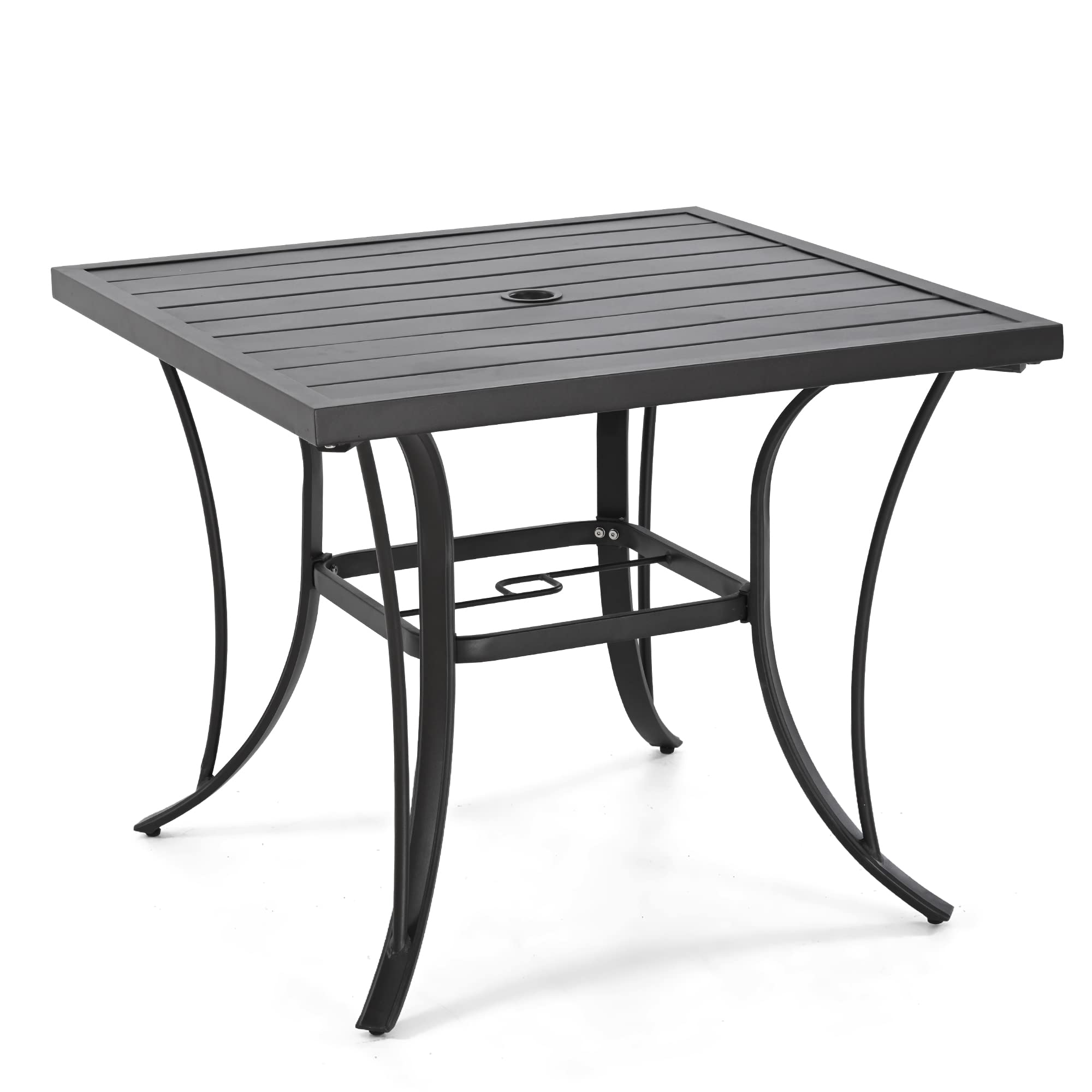HAPPATIO 4-Person Square Patio Dining Table - 35