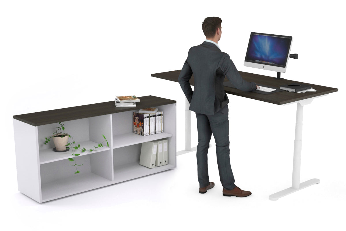 Flexi Premium Height Adjustable Standing Desk - 1600L x 700W Electric Ergonomic Workstation for Home Office & Executive Settings - Perfect for Remote Work & Productivity Boost