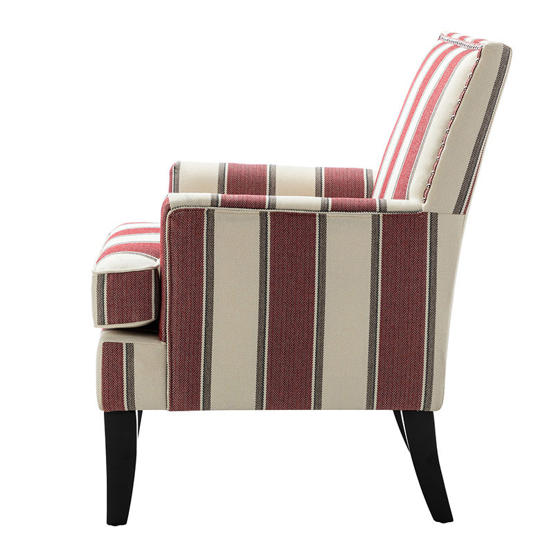 Bradley Armchair - Modern Accent Chair for Living Room, Bedroom & Office - Comfortable Upholstered Lounge Chair with Sturdy Wooden Legs - Perfect for Relaxing, Reading & Decorating Your Home