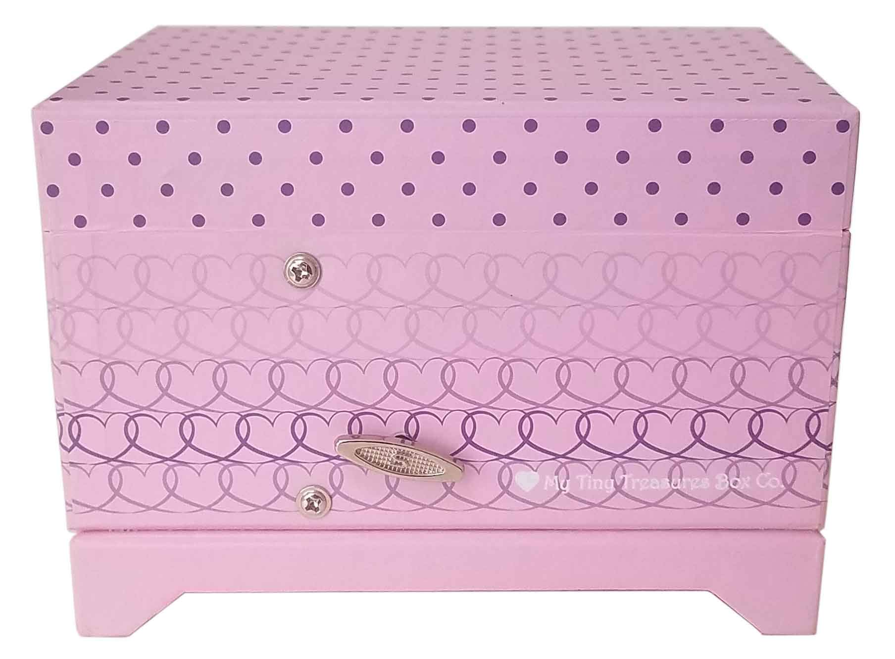 Elegant Pink Heart Ballerina Music Box - Perfect for Weddings, Anniversaries & Romantic Gifts