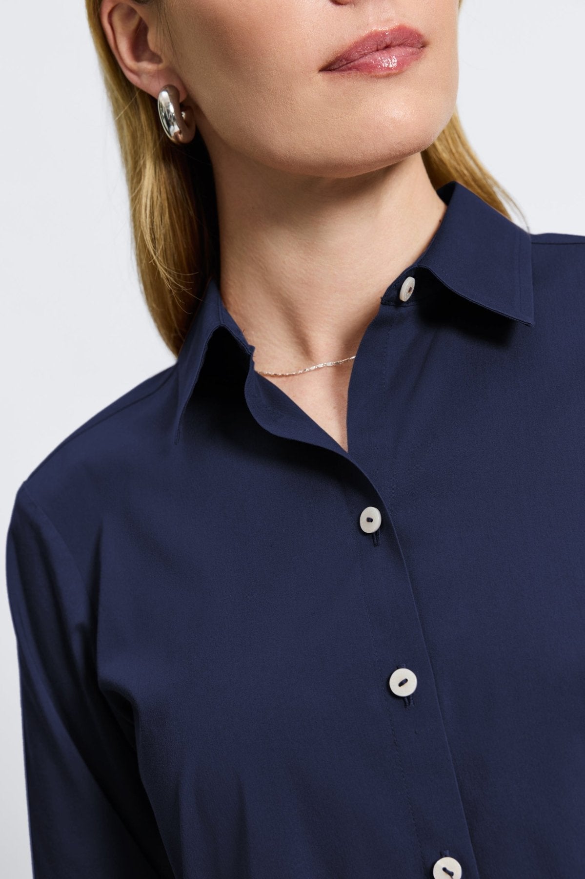 Evelyn Wrinkle-Free Stretch 3/4 Sleeve Blouse for Women - Comfortable Office & Casual Wear
