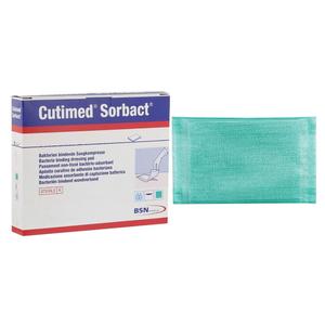 BSN Jobst Cutimed Sorbact Antimicrobial Dressing 4x4 Inches - Advanced Wound Care for Infection Protection - Ideal for Chronic Wounds, Ulcers, and Post-Surgical Care