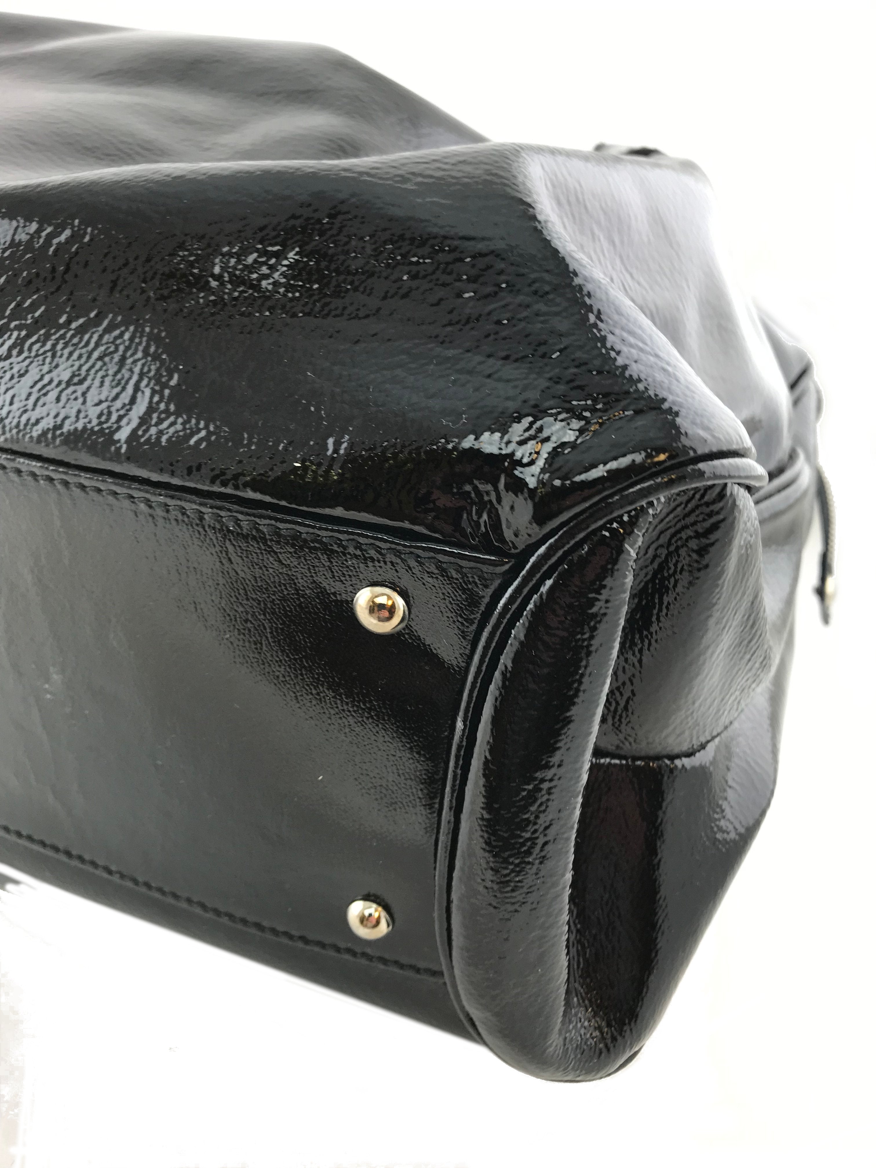 Salvatore Ferragamo Ava Patent Leather Shoulder Bag for Women | Luxury Designer Handbag for Work, Evening & Special Occasions