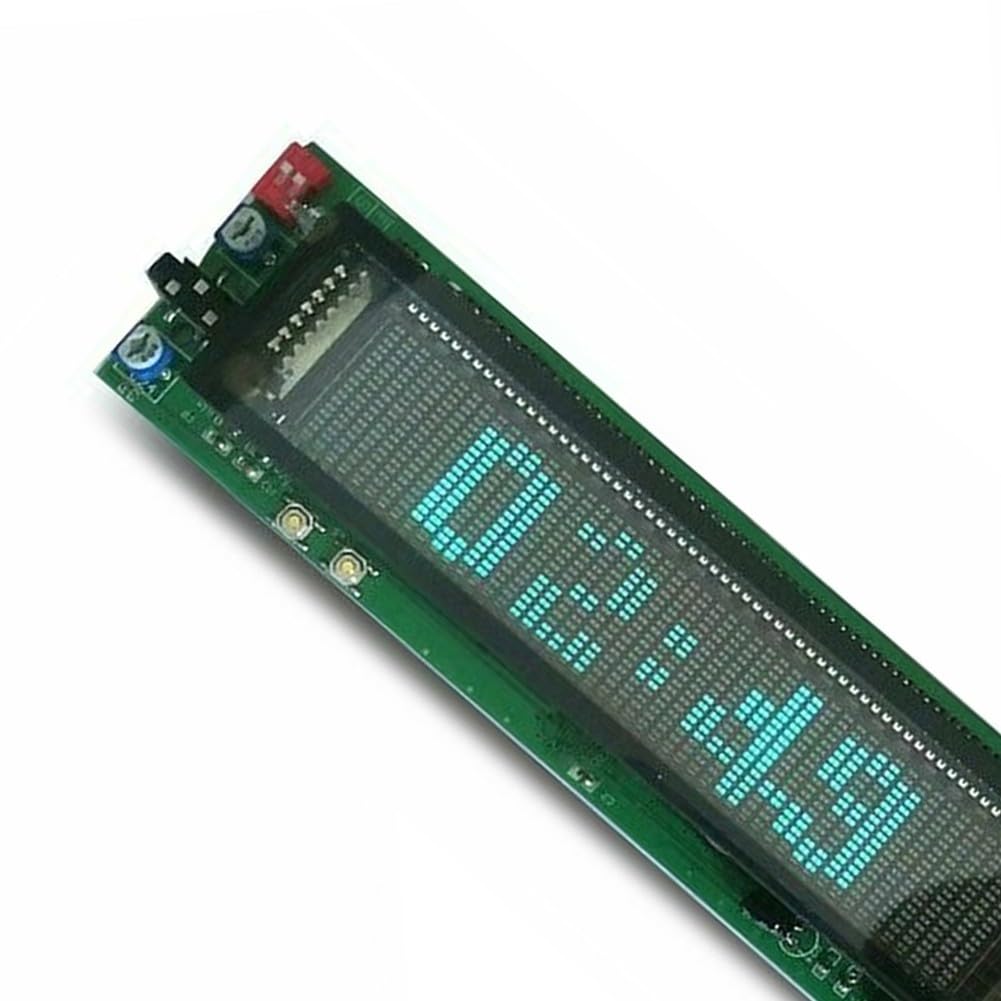 25 Clips 16 Levels VFD Music Spectrum Analyzer with Clock - Audio Level Indicator & Music Rhythm Display for DJs, Home Theater, and Studio Sound Systems