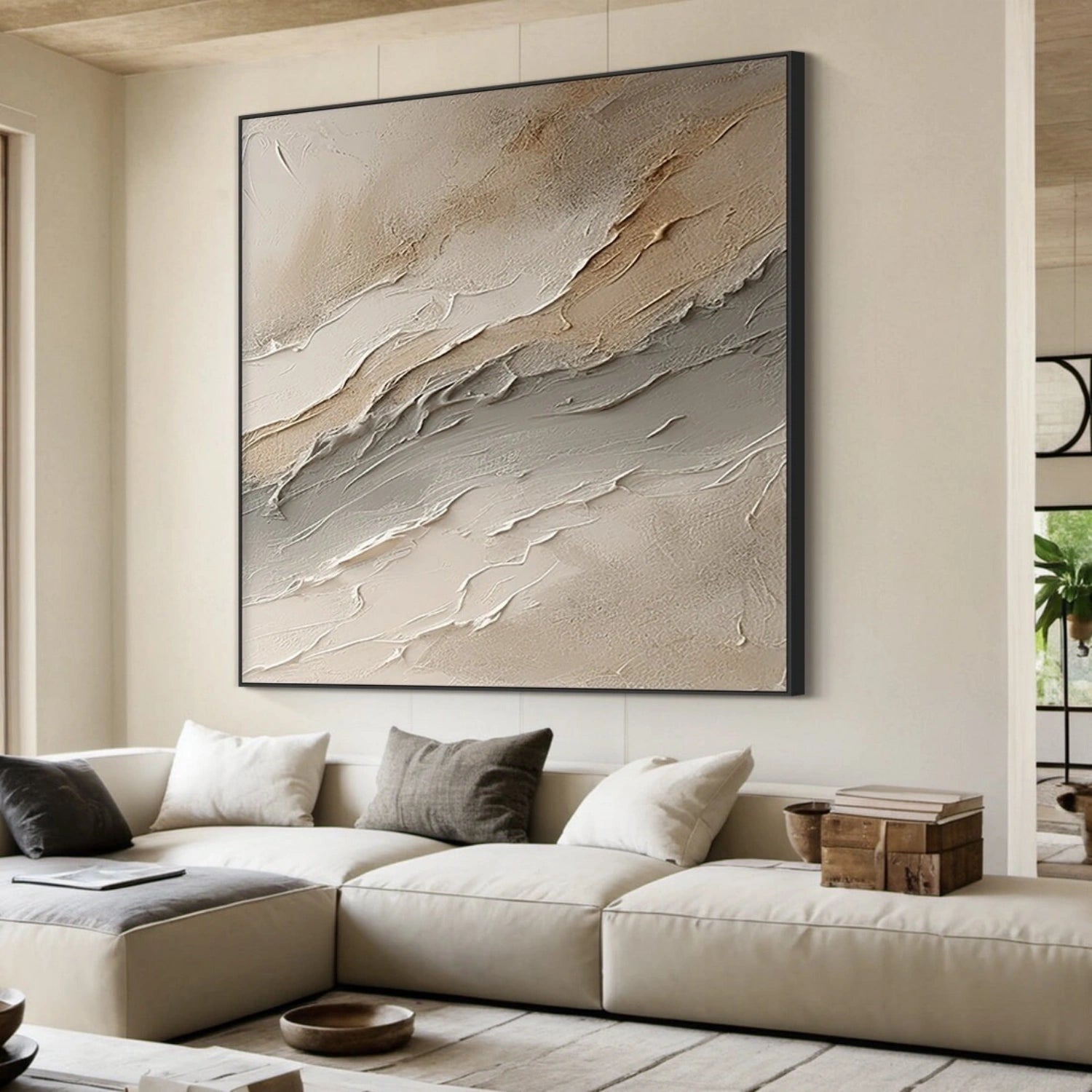Abstract Painting #AB 338 - Modern Wall Art for Home & Office Decor | Large Canvas Artwork for Living Room, Bedroom, or Workspace