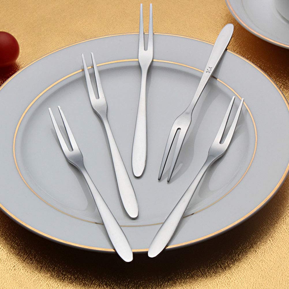 20-Piece Mini Stainless Steel Cake Forks - Small Dessert Forks for Fruit, Cheese, Appetizers - Perfect for Parties, Weddings, and Home Entertaining