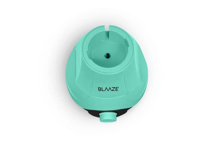 BLAAZE 220V 600W Mixer Grinder with 2 Glass Jars - Powerful Dry & Wet Grinding for Dough, Indian Curry Spices, Coconut Chutney - Ideal for Home Cooking & Indian Cuisine (Tiffany Blue)