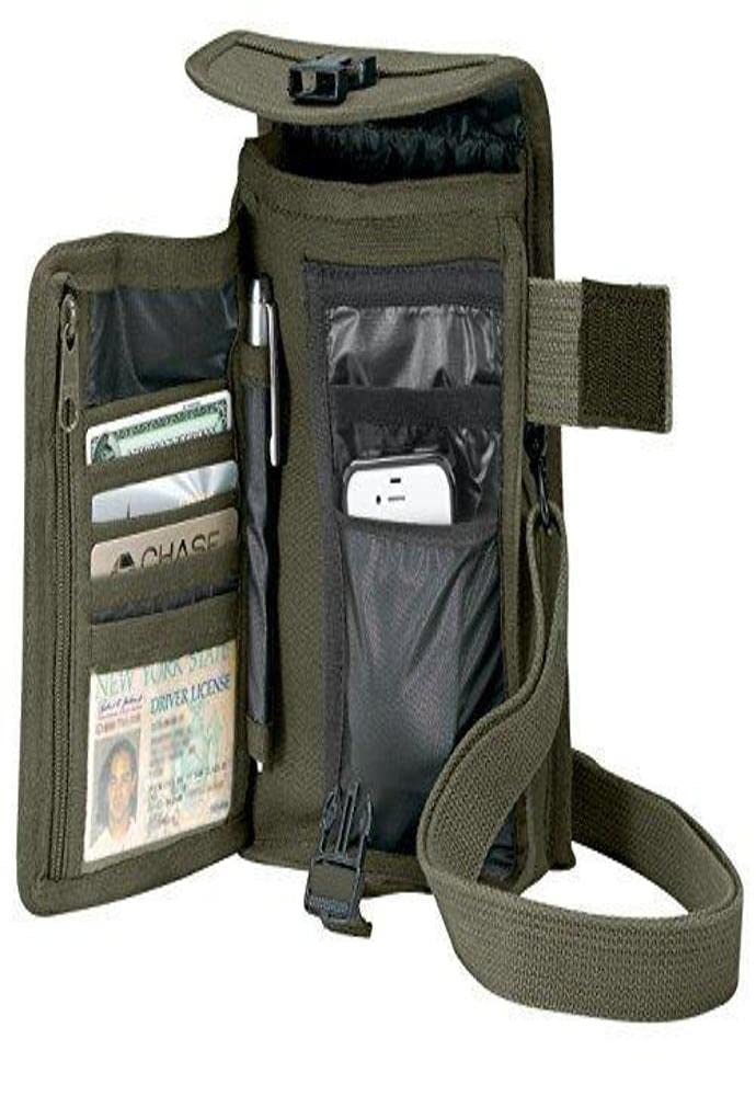 Rothco Canvas Travel Portfolio Crossbody Shoulder Bag - Durable Messenger Bag for Men & Women - Perfect for Business, School, Travel & Everyday Use