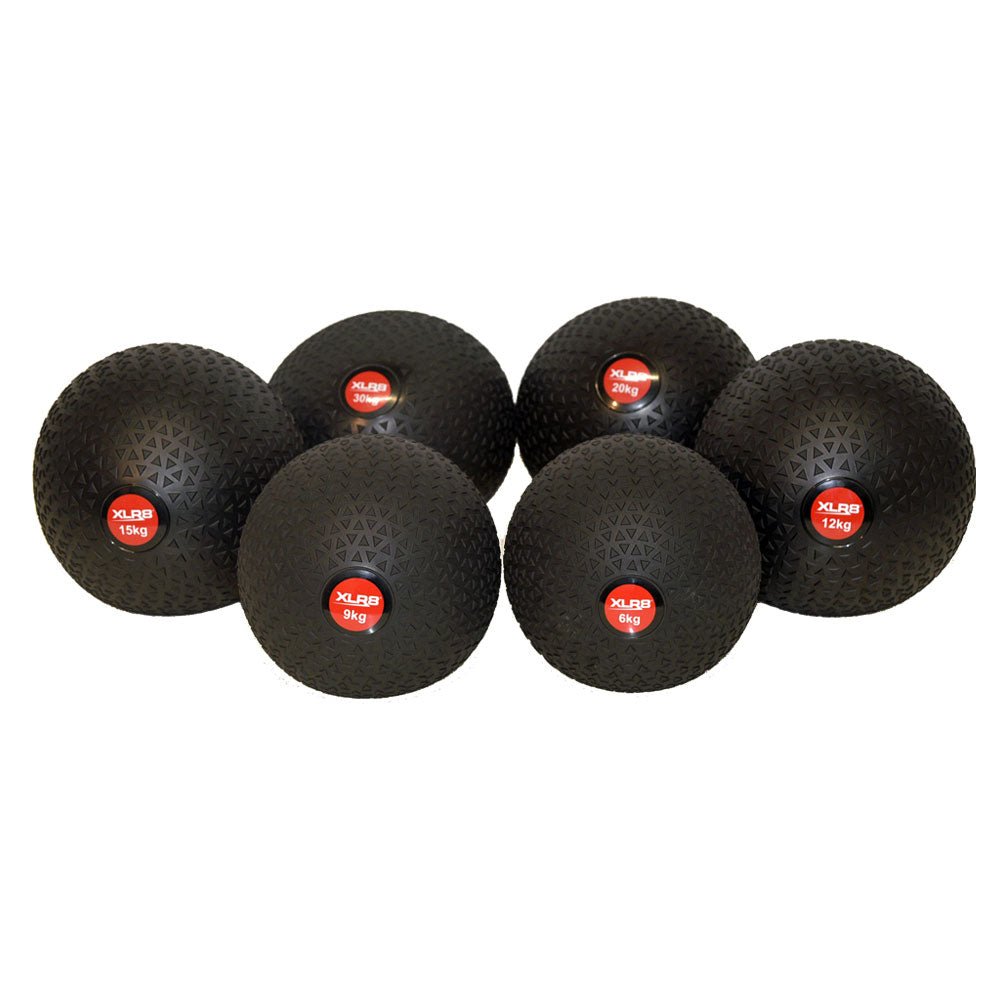 XLR8 Dura Grip Textured Slam Ball Set - Heavy Duty Workout Equipment for CrossFit, Strength Training & Home Gym Exercises - Perfect for Functional Fitness, HIIT Workouts & Athletic Performance Training