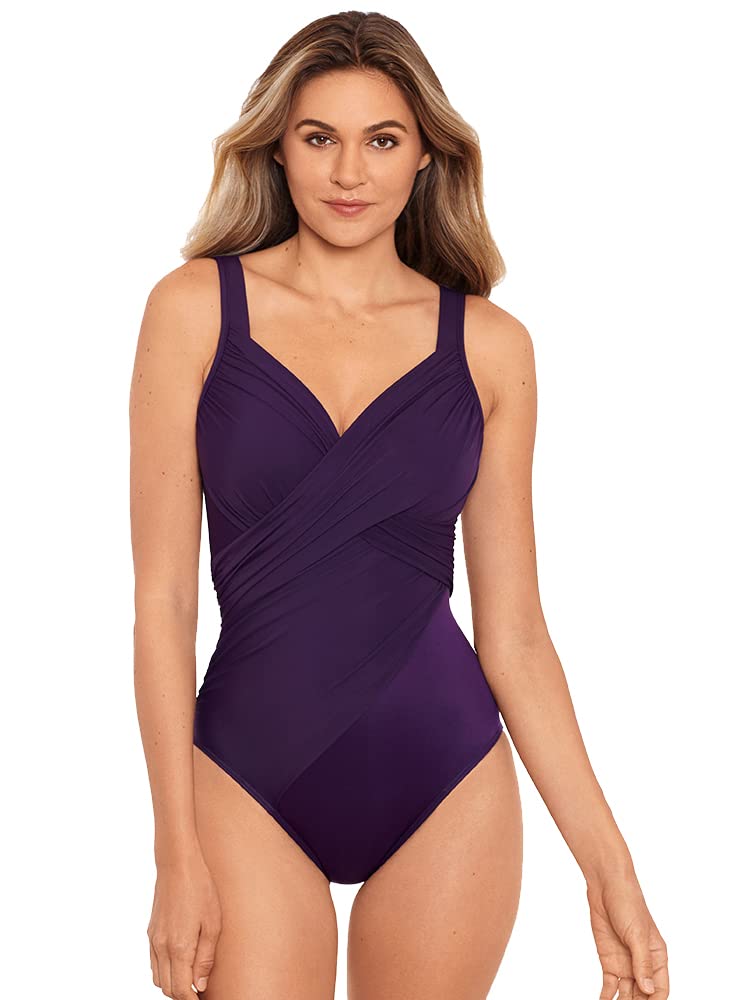 Miraclesuit Women's One Piece Swimsuit with Tummy Control & Underwire Bra - Slimming Swimwear for Beach, Pool & Vacation | Revele Collection