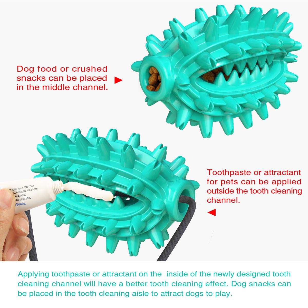 Guardians Crate Non-Slip Dog Bowl with Chew Toy - Durable Pet Feeding Set for Small & Large Dogs - Perfect for Travel, Home, and Outdoor Use