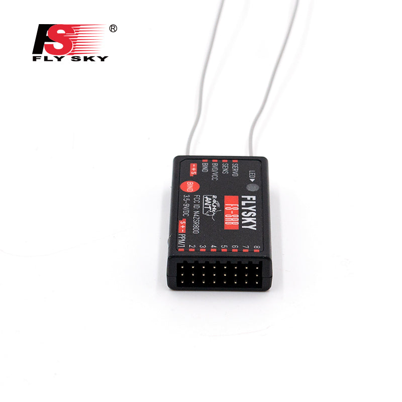 FLYSKY FS SR8 12CH 2.4GHz 8CH Receiver for FS ST8 Radio Transmitter - Compatible with RC Airplane, Car, Boat DIY Accessories | Perfect for Hobbyists and Remote Control Enthusiasts