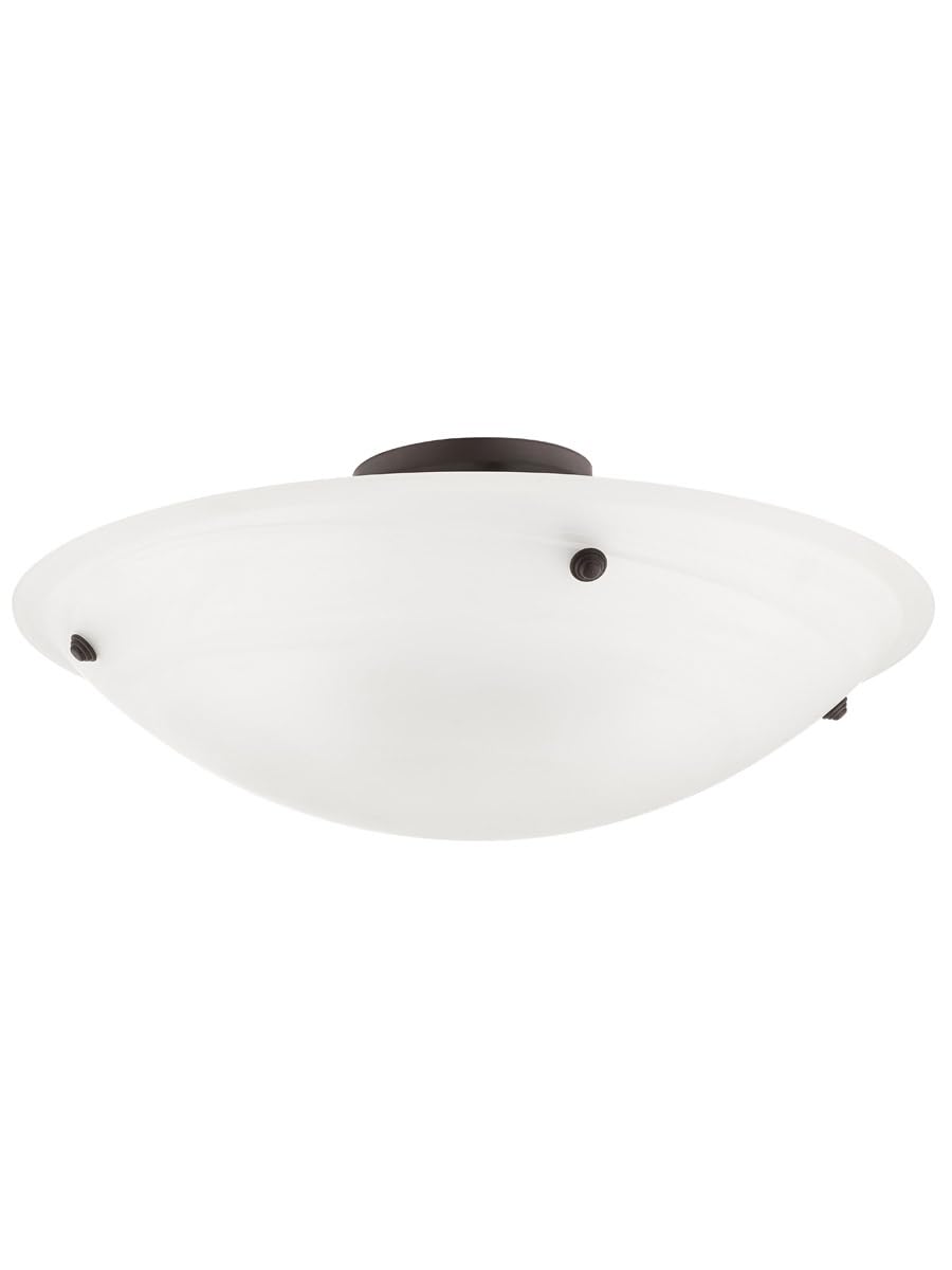 Livex Lighting 4275-07 Oasis 4-Light Bronze Ceiling Mount Fixture - Perfect for Dining Room, Bedroom or Living Room Lighting