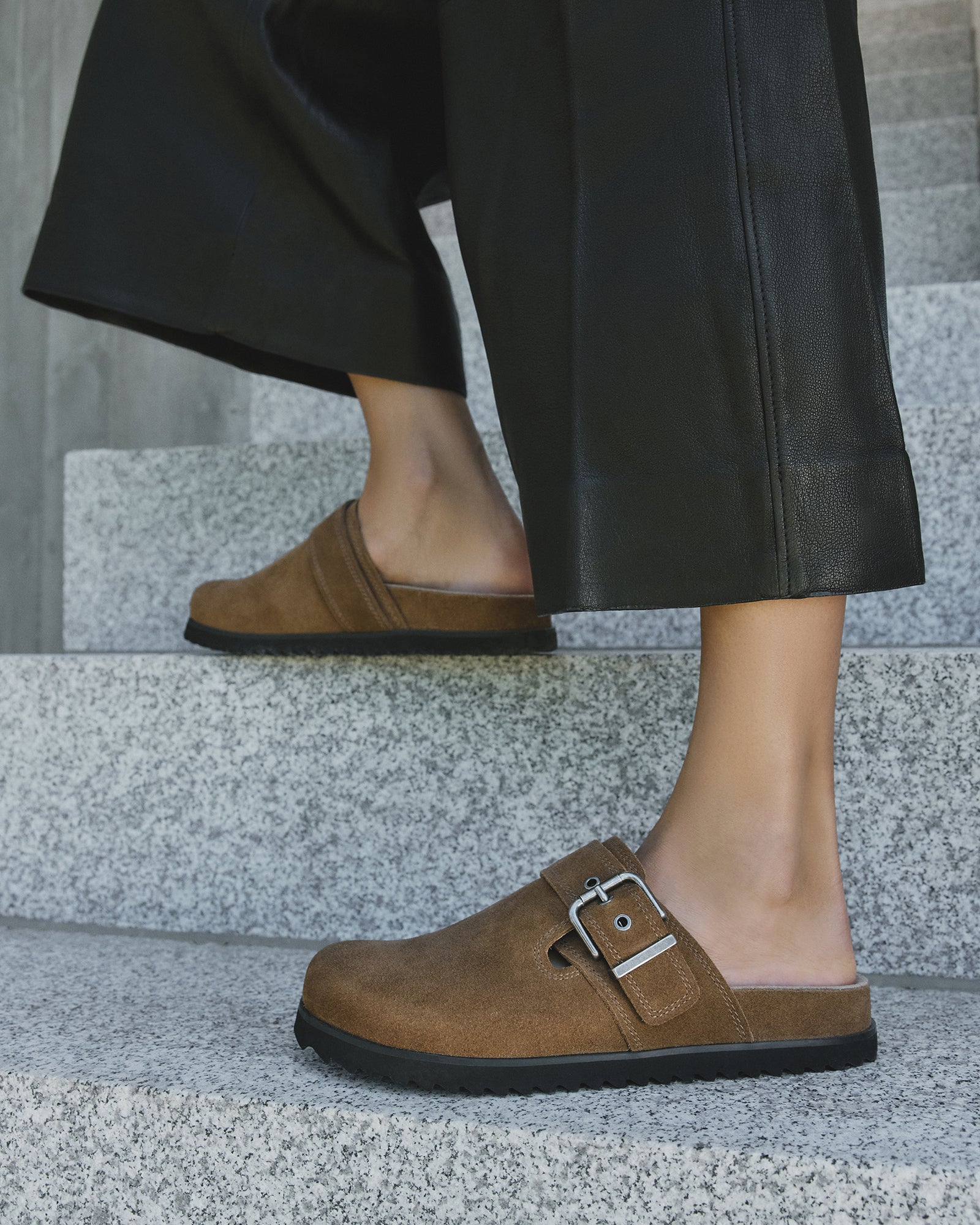 JUNO Casual Flats for Women - Comfortable Biscuit Suede Loafers - Perfect for Work, Office, and Everyday Wear