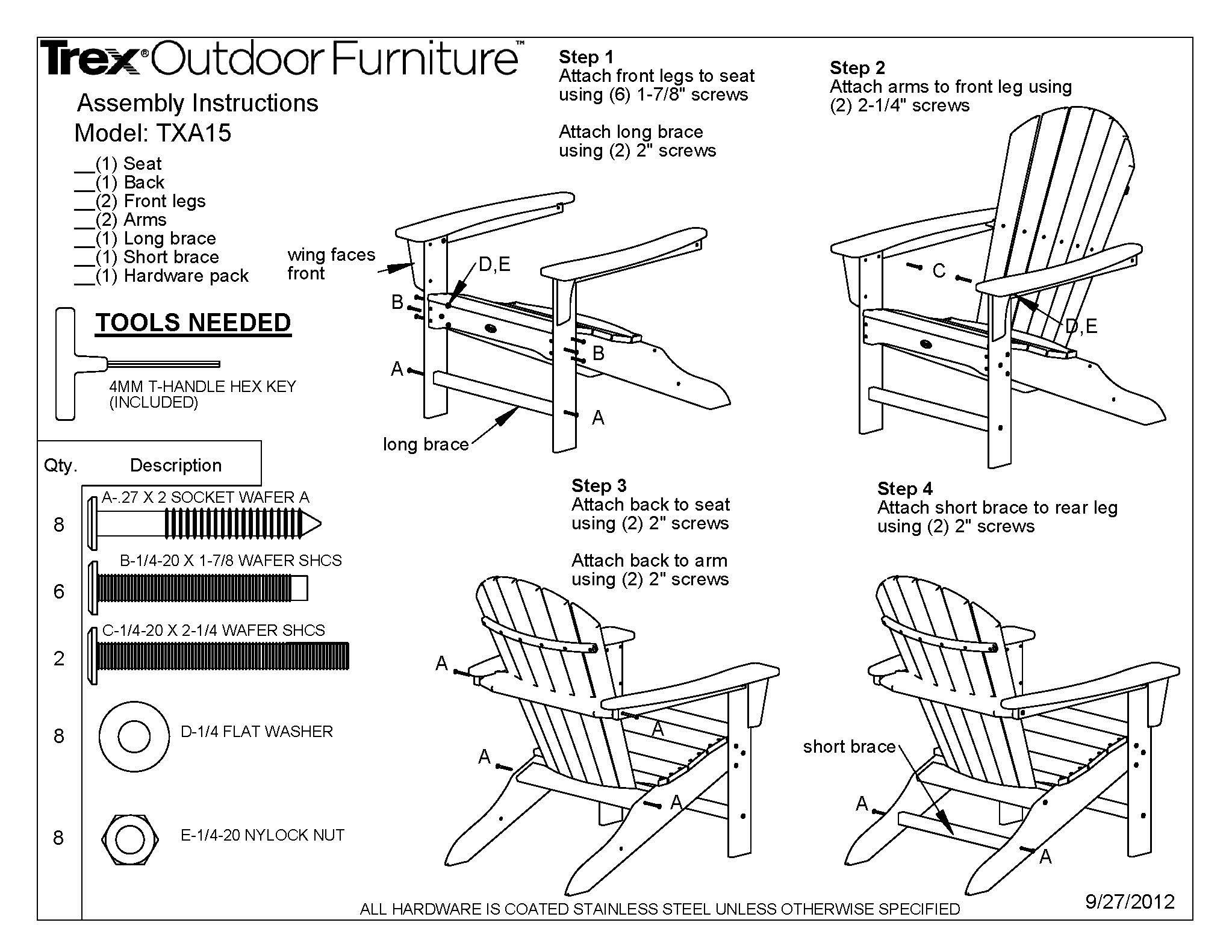 Polywood TXA53RC Cape Cod Folding Adirondack Chair - Durable Outdoor Furniture in Rainforest Canopy | Perfect for Patio, Deck, Poolside & Garden Relaxation