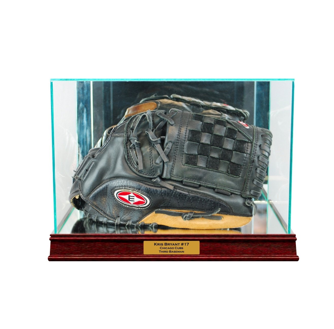 Premium Rectangle Baseball Glove Display Case with Sport Moulding - Perfect for Showcasing Collectibles in Home, Office, or Sports Memorabilia Stores