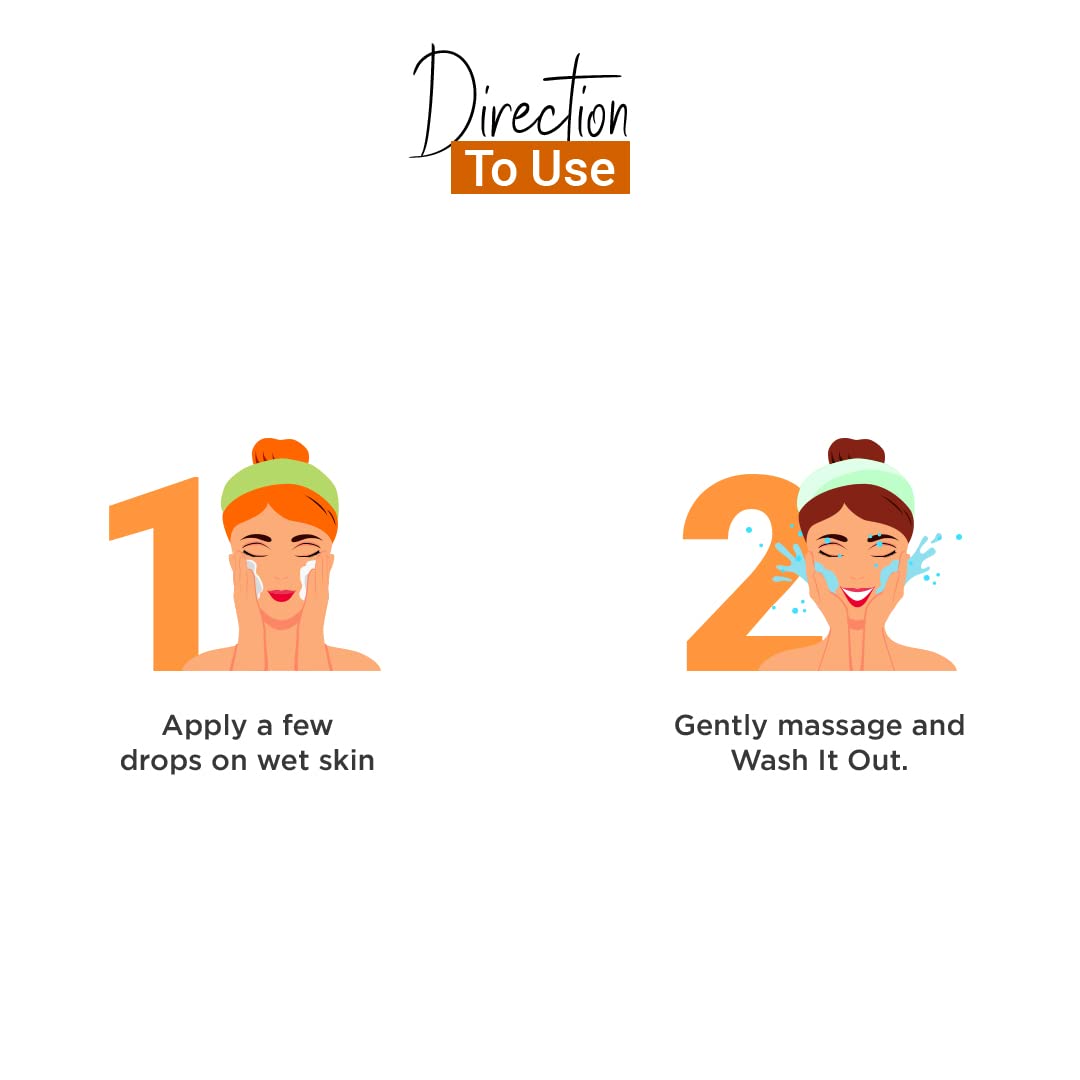Vedicline Grapefruit & Honey Face Wash for Oily & Dehydrated Skin - Deep Cleansing & Hydrating Formula (Pack of 2 x 100ml) - Perfect Christmas & New Year Gift for Skincare Lovers | Daily Use for Fresh, Glowing Skin