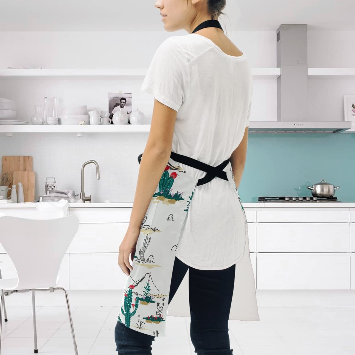 Waterproof Adjustable Chef Apron for Women & Men - Cooking, Baking, Painting Apron with Pockets - Perfect for Home Kitchen, BBQ, Gardening & DIY Crafts