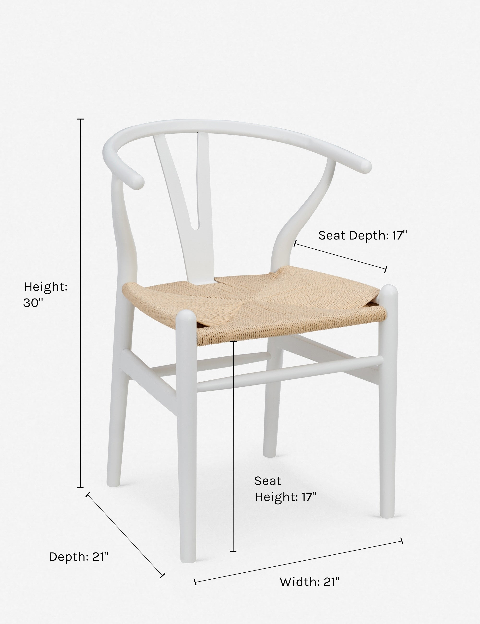 Modern Cylia Dining Chairs Set of 2 - Mid Century Wooden Kitchen Chairs with Upholstered Seat - Perfect for Dining Room, Kitchen, Breakfast Nook & Home Office