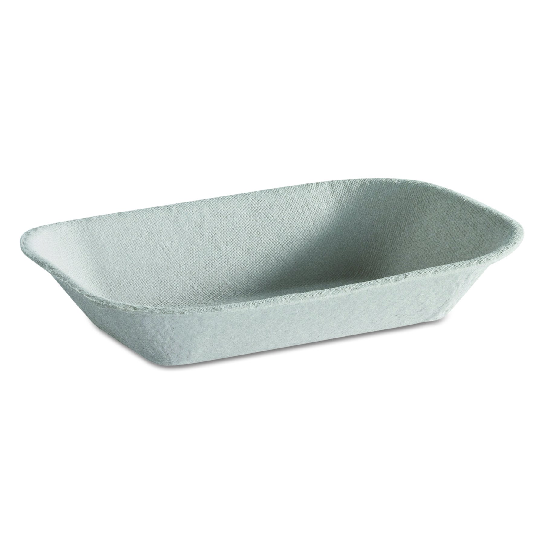 Eco-Friendly Chinet Savaday 1-Compartment Molded Fiber Food Tray - 5
