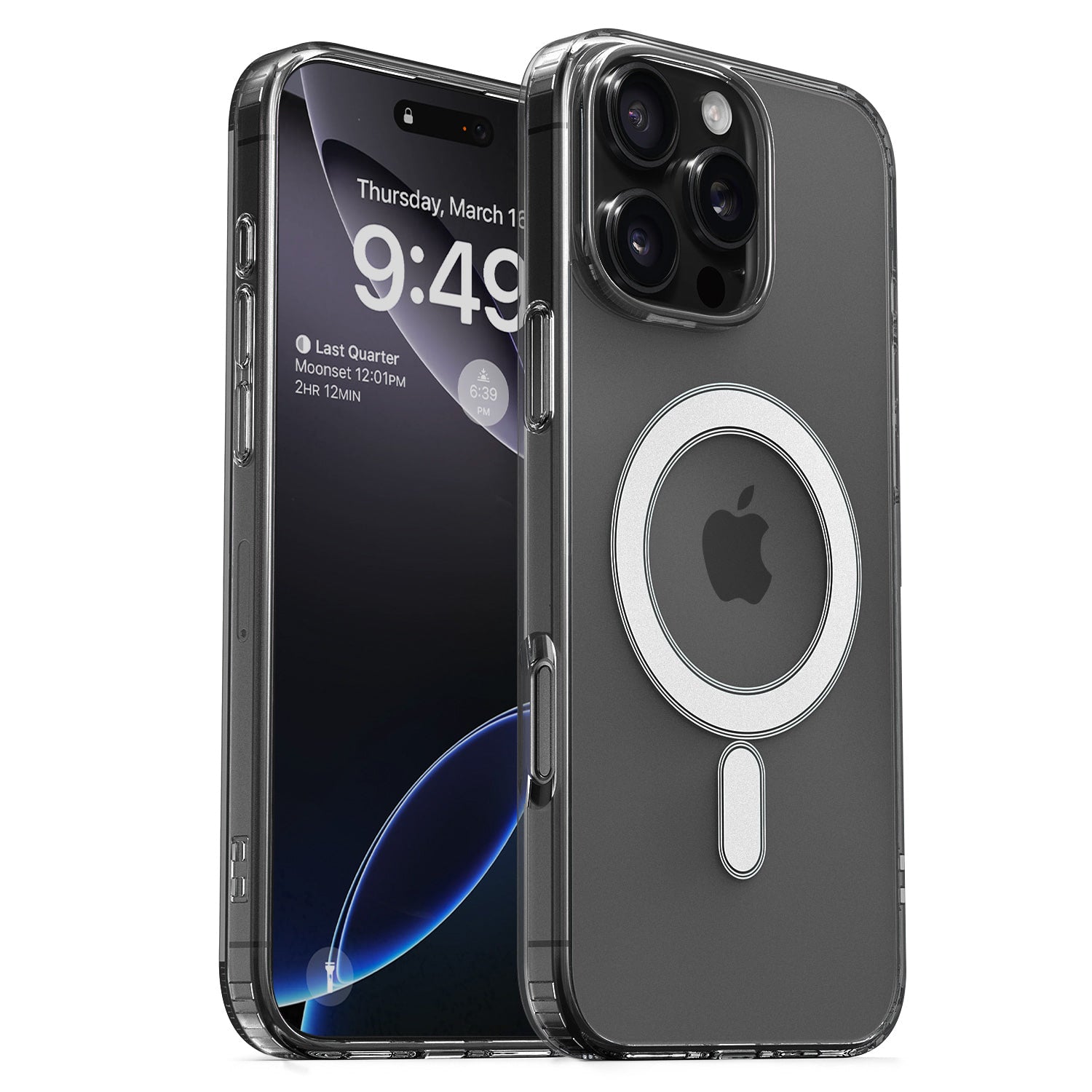 iPhone 16 MagSafe Crystal Clear Protective Case - Shockproof & Anti-Scratch Cover for iPhone 16 Pro/Pro Max - Perfect for Work, Travel & Everyday Use