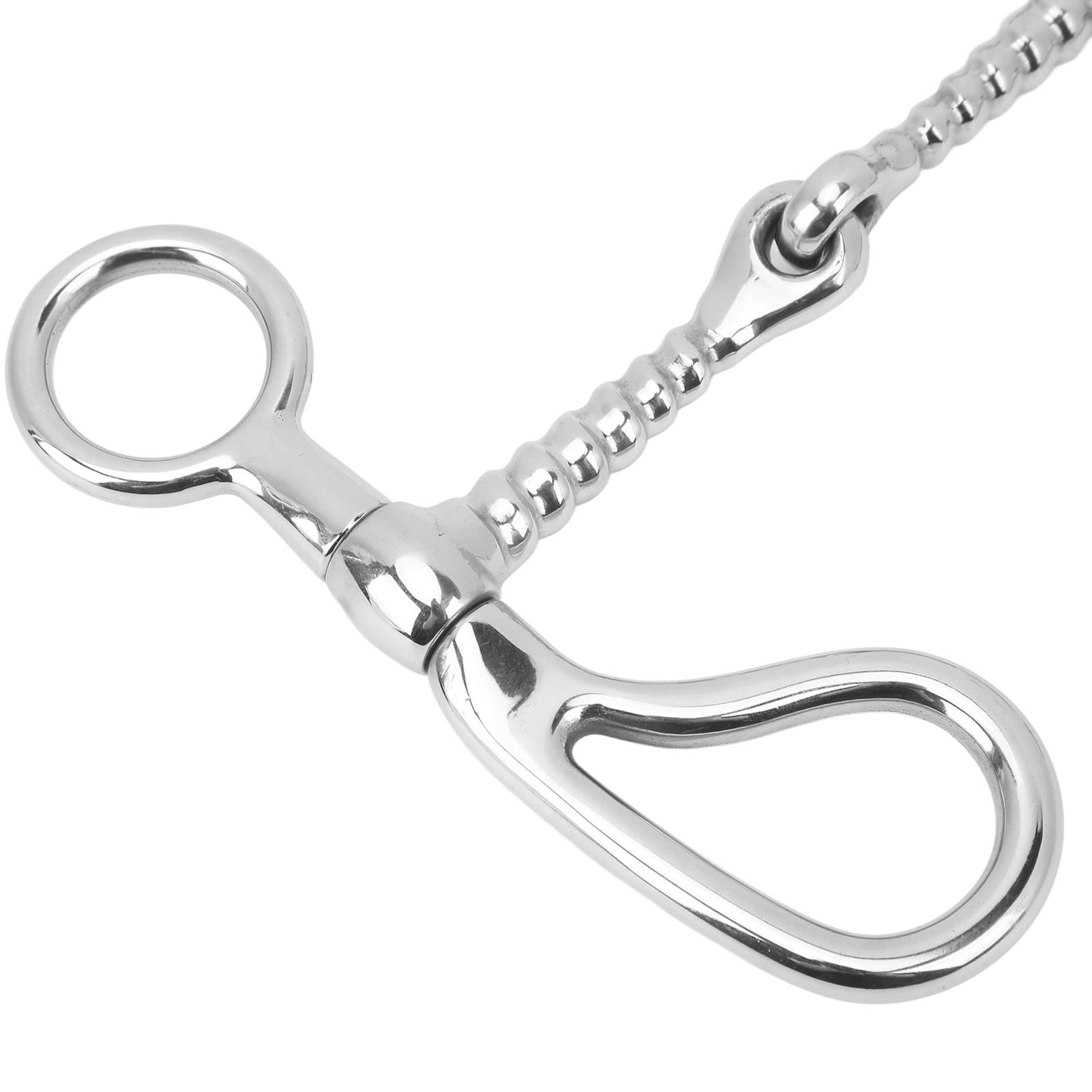 125mm Horse Snaffle Bit - Professional O Shape Anti-Biting Loose Ring Snaffle for Horse Training & Racing Equipment | Perfect for Dressage, Jumping & Western Riding