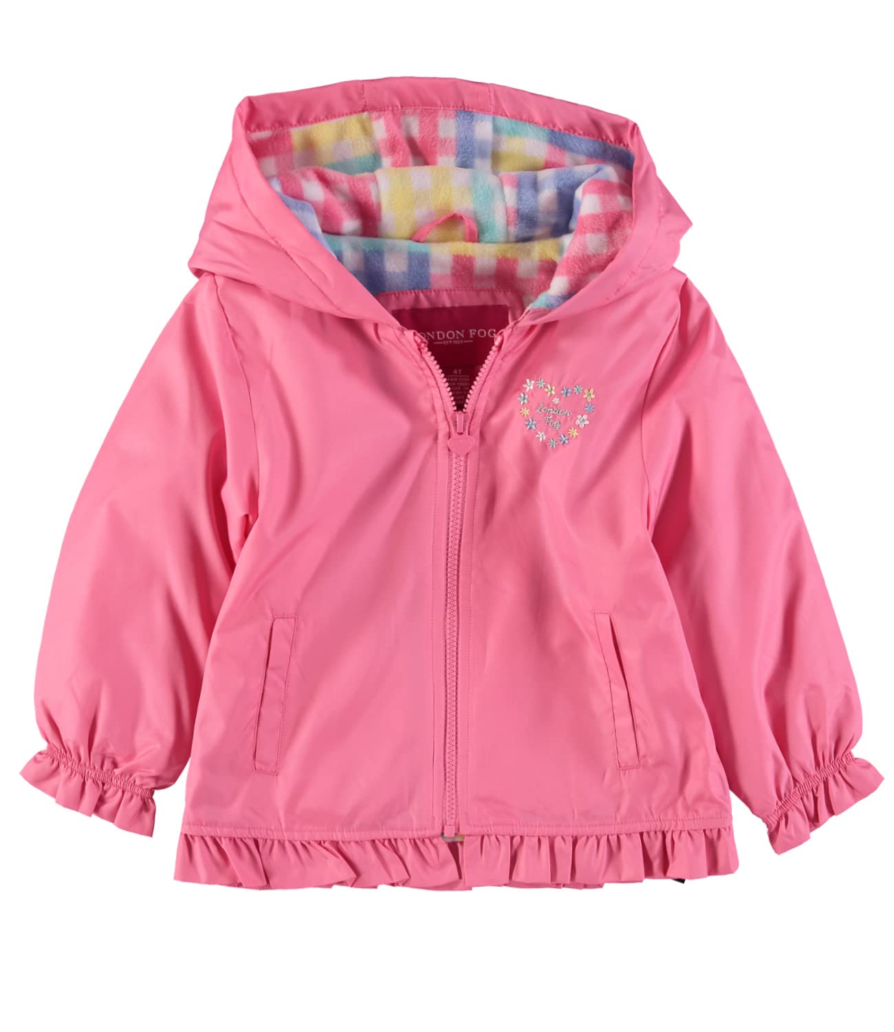 London Fog Girls' Midweight Fleece-Lined Jacket - Warm & Stylish Winter Coat for School, Outdoor Play & Casual Wear