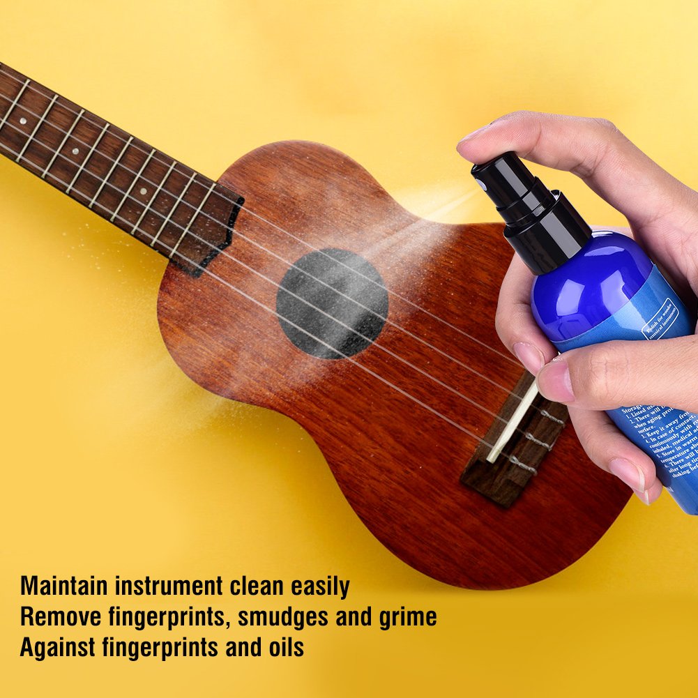 100ml Premium Guitar Polish & Cleaner - Safe for Wooden Musical Instruments Like Violin, Piano & Guitar | Restores Shine & Protects Finish | Ideal for Musicians, Performers & Instrument Maintenance