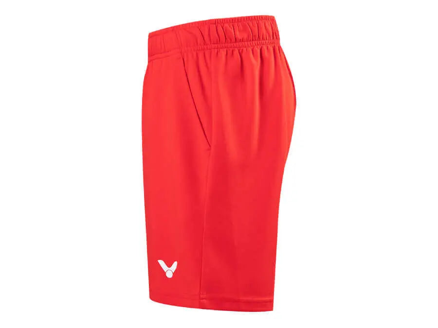 Victor R 32201D Junior Shorts 125 - Comfortable Athletic Shorts for Kids & Teens (Red) - Perfect for Running, Gym & School Sports Activities