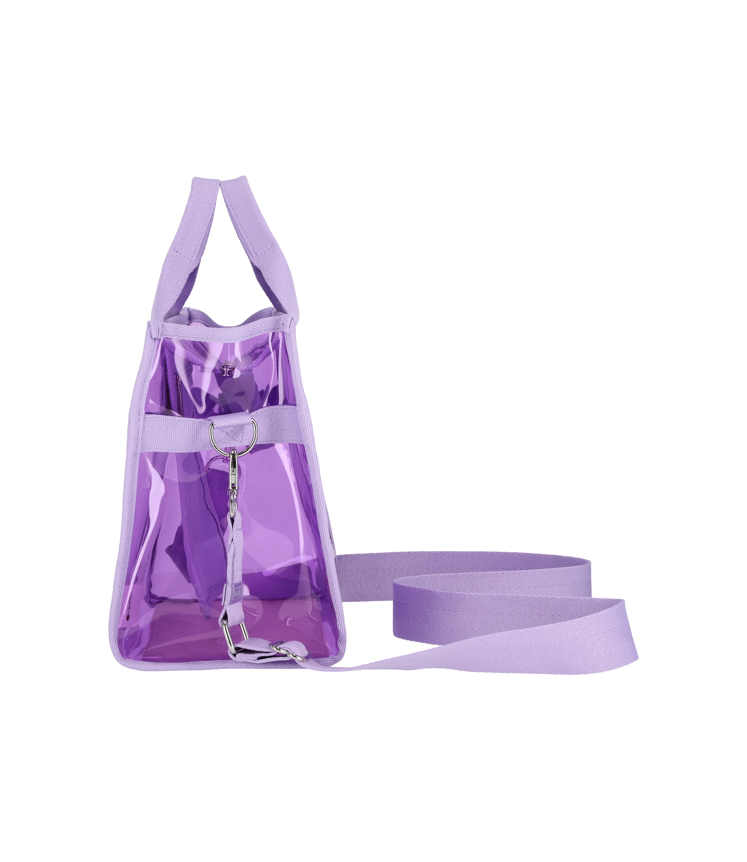 Clear Medium Top Handle Tote Bag - Stylish PVC Transparent Shoulder Bag for Women - Perfect for Work, Travel, Beach & Shopping