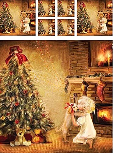 Christmas Tree by a Chimney