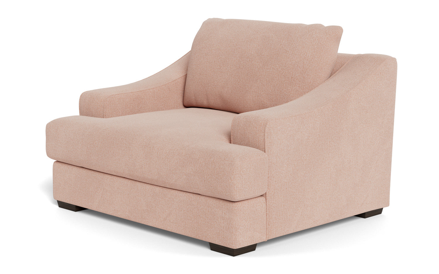 Austonian 56 Arm Chair - Modern Accent Chair with Upholstered Seat & Wooden Legs for Living Room, Bedroom, or Office - Comfortable Lounge Chair for Relaxing & Reading