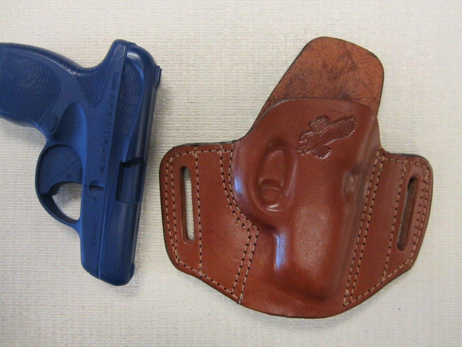 Taurus Spectrum Right Handed Brown Leather Pancake Holster - Concealed Carry, Everyday Use & Outdoor Activities