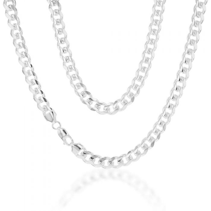 50cm Sterling Silver Curb Chain for Men & Women - Durable 925 Silver Jewelry for Everyday Wear, Gifts & Special Occasions