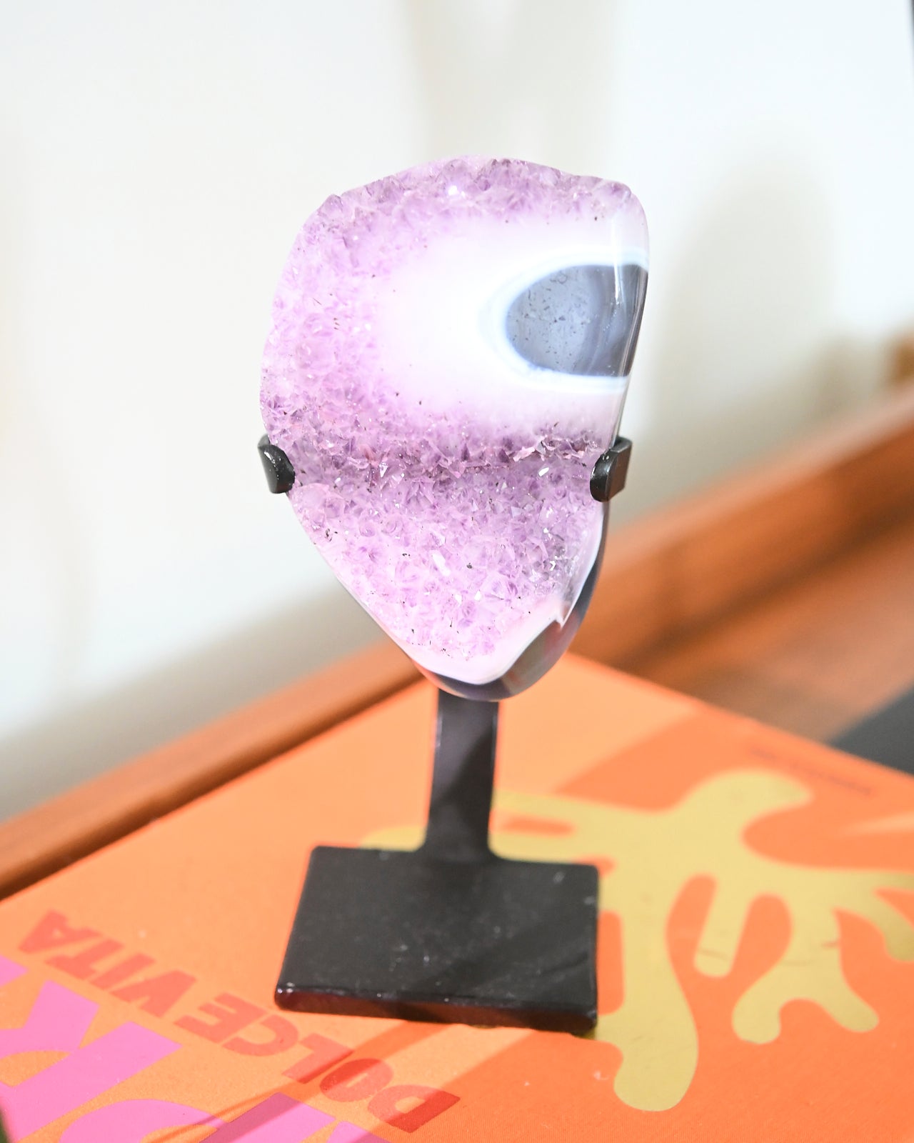 Natural Amethyst Stalactite Geode Crystal Cluster - 3.5 lbs Raw Purple Quartz Specimen for Home Decor, Meditation & Healing | Perfect for Crystal Collections, Feng Shui, and Spiritual Gifts