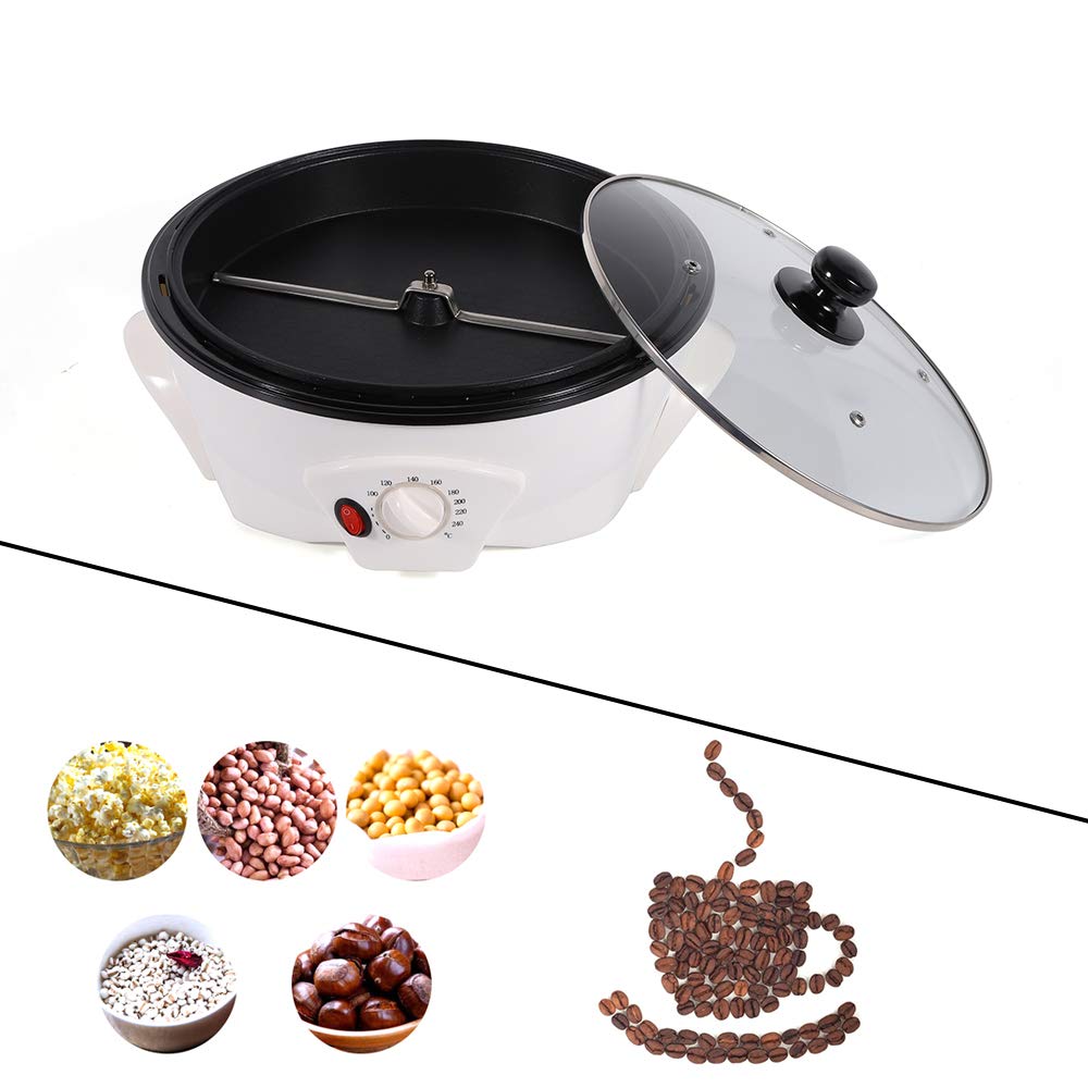 800W Electric Coffee Roaster Machine - 1500g Capacity for Home & Commercial Use, Adjustable Temperature Control, 110V for Perfect Coffee & Popcorn Beans - Ideal for Home Cafes, Coffee Shops & Gourmet Roasting